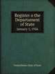 Register o the Departament of State. January 1, 1926, The Department Of State 