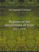 Register of the department of state. July 1, 1936, The Department Of State 