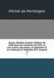 Essais. Publies d