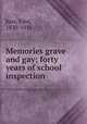 Memories grave and gay; forty years of school inspection, Kerr, John, 1830-1916 