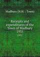 Receipts and expenditures of the Town of Madbury. 1935, Madbury (N.H. : Town) 
