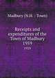 Receipts and expenditures of the Town of Madbury. 1959, Madbury (N.H. : Town) 