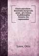 Charis microform : dissertatio inavgvralis qvam . ad svmmos in philosophia honores rite capessandos, Loew, Otto 