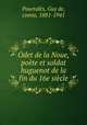 Odet de la Noue, poete et soldat huguenot de la fin du 16e siecle, Guy de Pourtales 