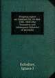 Progress report on Contract DA-18-064-CML-1860 (the formation and subsequent behavior of aerosols), Ignace I. Kolodner 