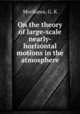 On the theory of large-scale nearly-horizontal motions in the atmosphere, Morikawa, G. K 