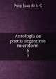 Antologa de poetas argentinos microform. 5, Juan de la C. Puig 