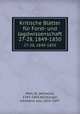 Kritische Bltter fr Forst- und Jagdwissenschaft. 27-28, 1849-1850, Wilhelm Pfeil 