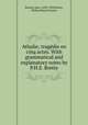 Athalie; tragedie en cinq actes. With grammatical and explanatory notes by P.H.E. Brette, Jean Racine 