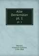 Alte Denkmler. pt. 1, Welcker, Friedrich Gottlieb, 1784-1868 