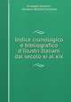 Indice cronologico e bibliografico d
