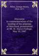 Discourse in commemoration of the landing of the pilgrims of Maryland, pronounced at Mt. St. Mary