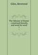 The Odyssey of Homer : construed literally, and word for word. 1, Giles, Reverend 