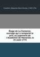 Eloge de La Fontaine; ouvrage qui a remporte le prix, au jugement de l