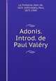 Adonis. Introd. de Paul Valry, 