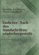 Gedichte: Nach den Handschriften wiederhergestellt, Berthold, Karl Bartsch, Heinrich Leuthold 