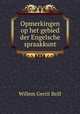 Opmerkingen op het gebied der Engelsche spraakkunt, Willem Gerrit Brill 