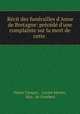 Recit des funerailles d