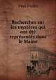 Recherches sur les mysteres qui ont ete representes dans le Maine, Paul Piolin 