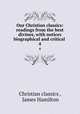 Our Christian classics: readings from the best divines, with notices biographical and critical .. 4, Christian classics , James Hamilton 