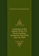 Catalogue of the Library of the U.S. Naval Academy, Annapolis, Maryland, June 30, 1860, United States Naval Academy Library 