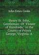 Henry St. John, Gentleman: Of "Flower of Hundreds," in the County of Prince George, Virginia. A ., Cooke, John Esten 