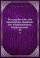 Sitzungsberichte der kaiserlichen Akademie der Wissenschaften. Mathematisch .. 94, Kaiserl. Akademie der Wissenschaften in Wien Mathematisch -Naturwissenschaftliche Klasse 