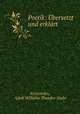 Poetik: Ubersetzt und erklart, Aristoteles, Adolf Wilhelm Theodor Stahr 