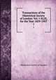 Transactions of the Obstetrical Society of London: Vol. I-XLIX, for the Year 1859-1907. 1, Obstetrical Society of London 