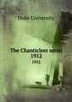 The Chanticleer serial. 1912, Duke University 