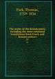 The works of the British poets; including the most esteemed translations from Greek and Roman authors. 27, Park, Thomas, 1759-1834 