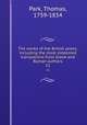 The works of the British poets; including the most esteemed translations from Greek and Roman authors. 21, Park, Thomas, 1759-1834 