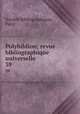Polybiblion; revue bibliographique universelle. 39, 