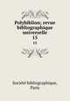 Polybiblion; revue bibliographique universelle. 15, 