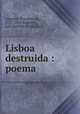 Lisboa destruida : poema, Theodoro de Almeida 