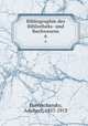 Bibliographie des Bibliotheks- und Buchwesens. 6, Hortzschansky, Adalbert, 1857-1913 