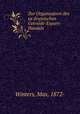 Zur Organisation des su?drussischen Getreide-Export-Handels, Winters, Max, 1872- 