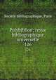 Polybiblion; revue bibliographique universelle. 126, 