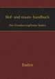 Hof- und staats- handbuch. Des Grossherzogthums Baden, Baden 