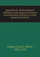 Appendicula ad Xenophontis editionem stereotypam continens annotationem criticam in scipta minora microform, Sauppe, Gustav Albert, 1802-1870 