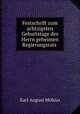 Festschrift zum achtzigsten Geburtstage des Herrn geheimen Regierungsrats ., Karl August Mobius 