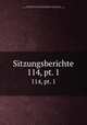 Sitzungsberichte. 114, pt. 1, 