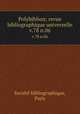 Polybiblion; revue bibliographique universelle. v.78 n.06, 