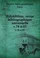 Polybiblion; revue bibliographique universelle. v.78 n.07, 