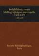 Polybiblion; revue bibliographique universelle. v.69 n.09, 