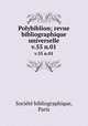 Polybiblion; revue bibliographique universelle. v.55 n.01, 