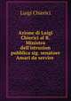 Azione di Luigi Chierici al R. Ministro dell