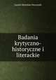 Badania krytyczno-historyczne i literackie, Jozafat Boleslaw Ostrowski 