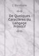 De Quelques Caracteres du Langage Primitif, L. Benloew 