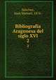 Bibliografia Aragonesa del siglo XVI. 2, Juan Manuel Sanchez 